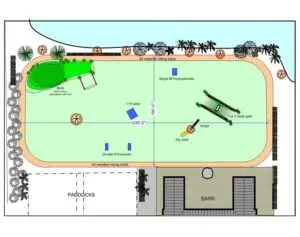 A design blueprint of an arena developed by ESI